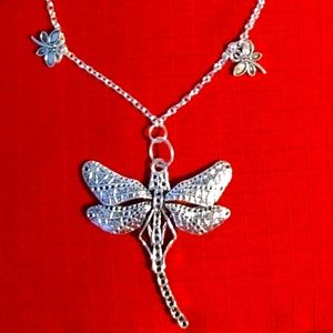 Handcrafted dragonfly necklace